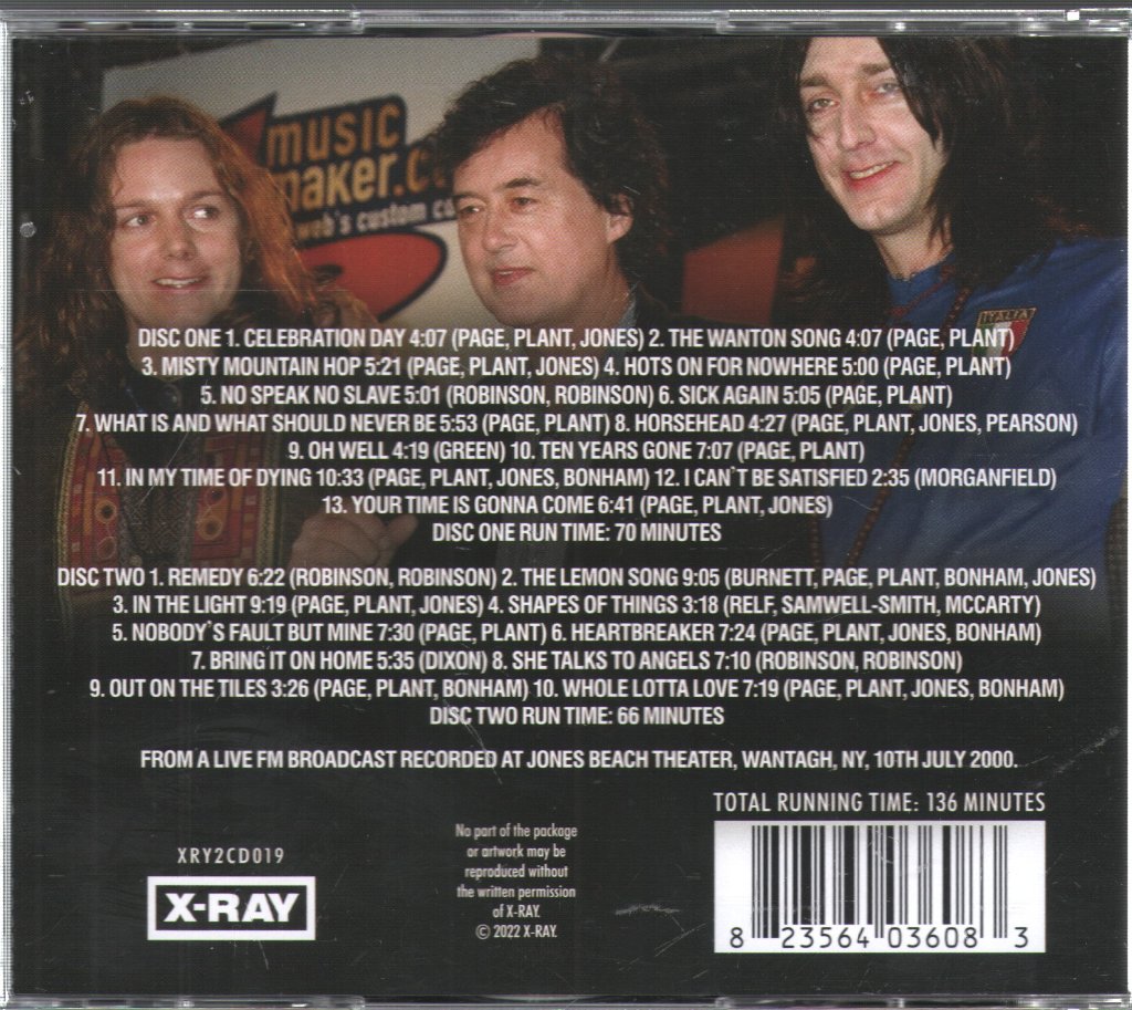 Jimmy Page & The Black Crowes - Complete Jones Beach Broadcast - Double Cd