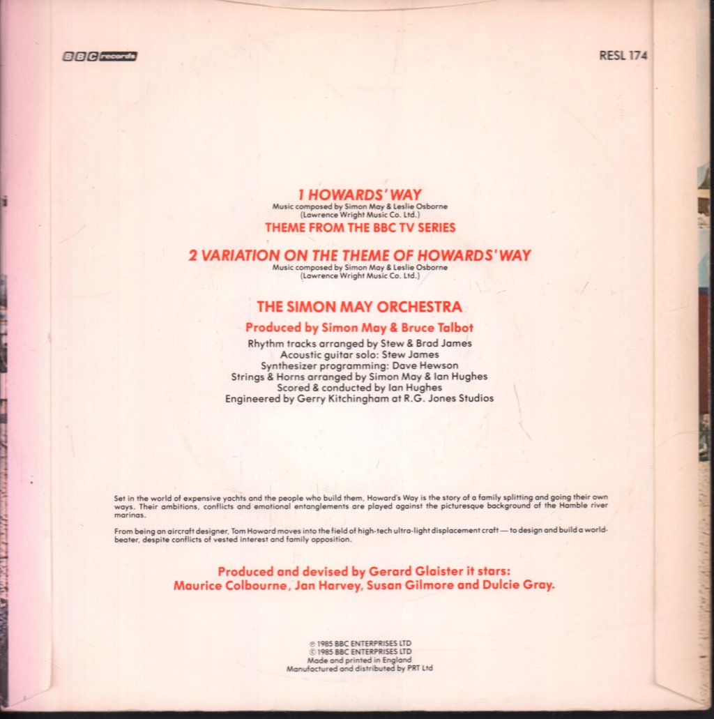 Simon May Orchestra - Howards' Way - 7 Inch
