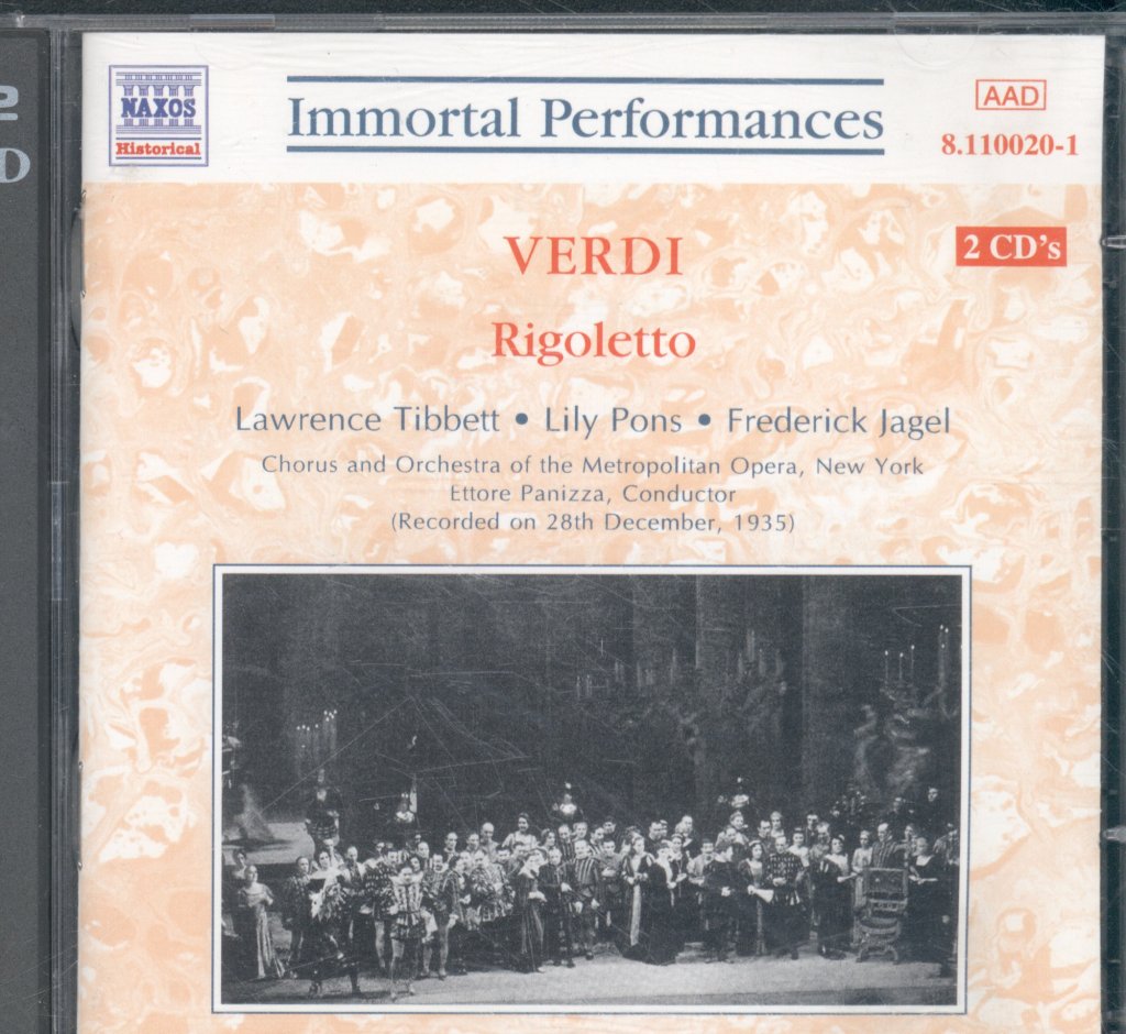 Orchestra Of The Metropolitan Opera, Ettore Panizza - Verdi - Rigoletto - Double Cd