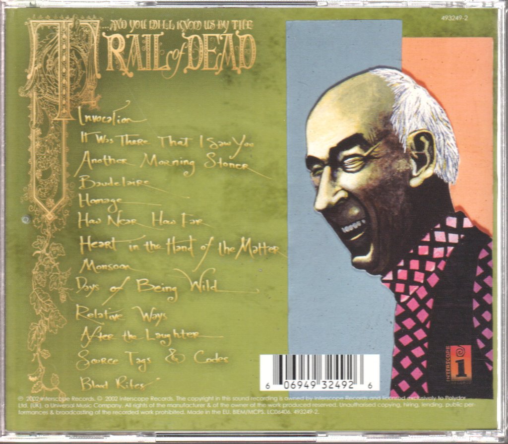 And You Will Know Us By The Trail Of Dead - Source Tags & Codes - Cd