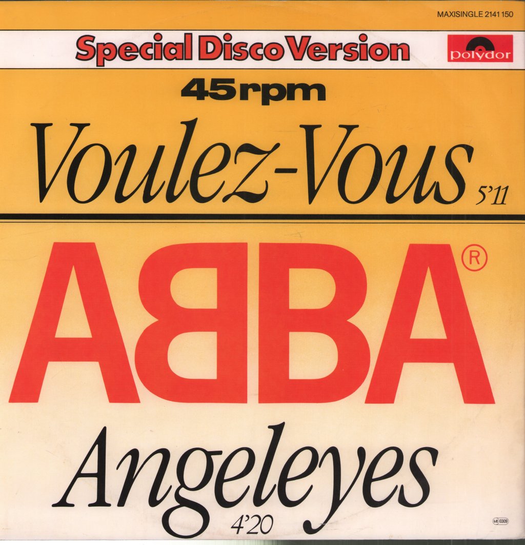 ABBA - Voulez-Vous / Angeleyes - 12 Inch