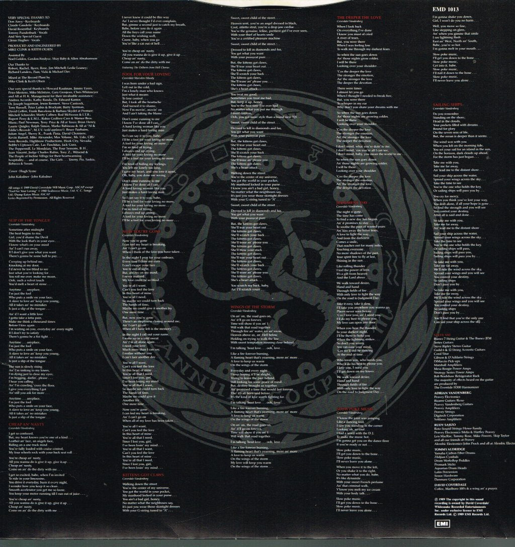 Whitesnake - Slip Of The Tongue - Lp