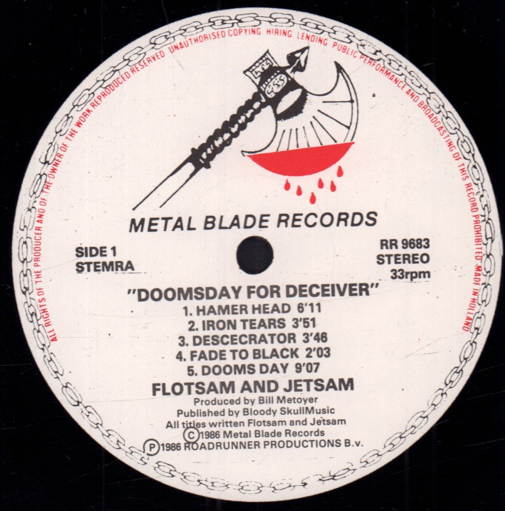 Flotsam And Jetsam - Doomsday For The Deceiver - Lp