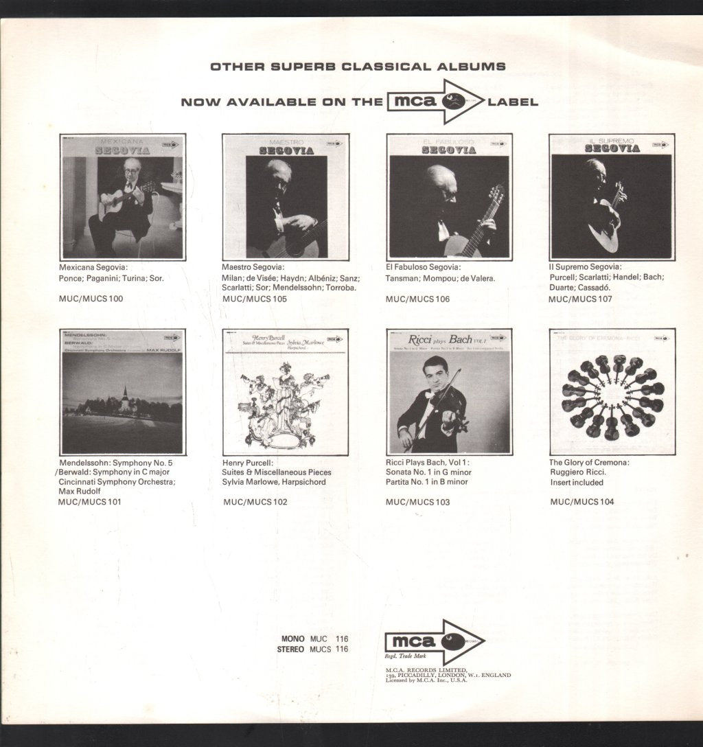 Sandor Konya / Otto Guth - Songs Verdi & Wagner - Lp