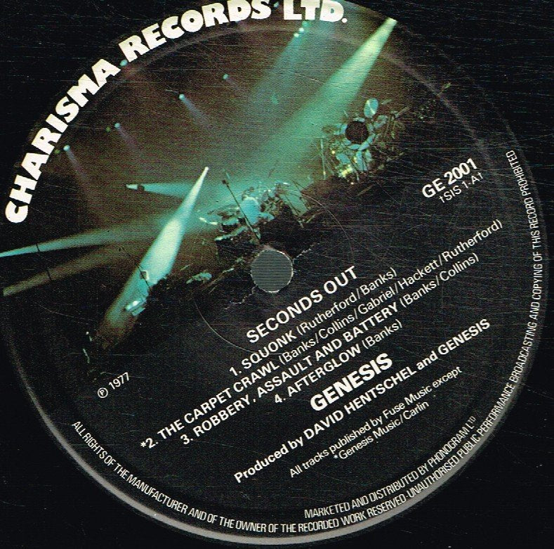 Genesis - Seconds Out - Double Lp