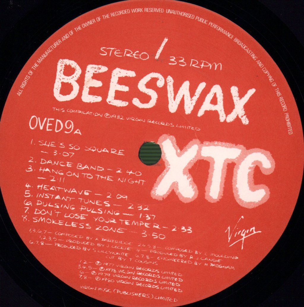 XTC - Waxworks - Some Singles 1977-1982 / Beeswax - Some B-Sides 1977-1982 - Double Lp