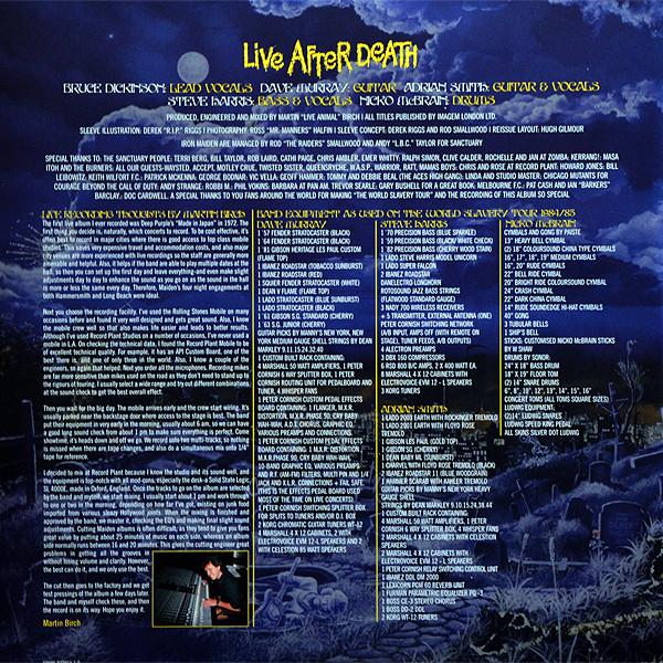 Iron Maiden - Live After Death - Double Lp