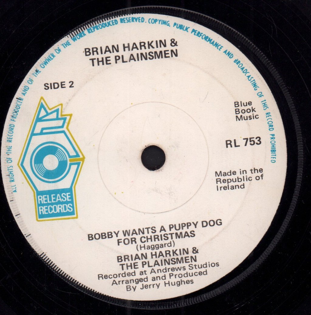 brian harkin & the plainsmen - make it thro december - 7 Inch