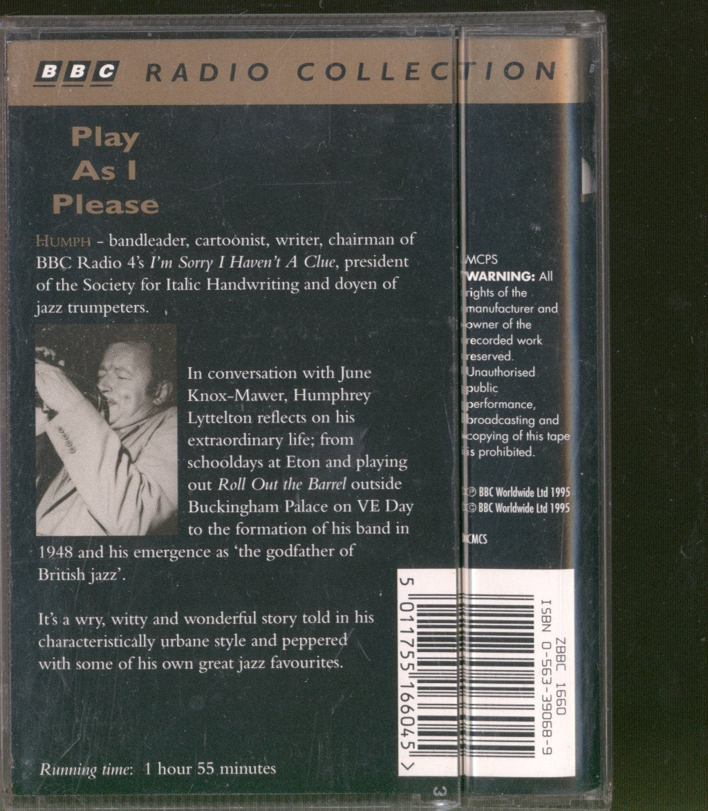Humphrey Lyttelton - Play As I Please - Double Cassette