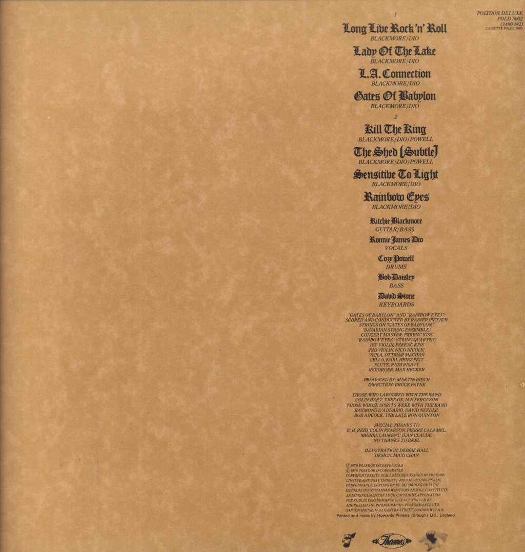 Rainbow (Rock/Metal Group) - Long Live Rock N Roll - Lp