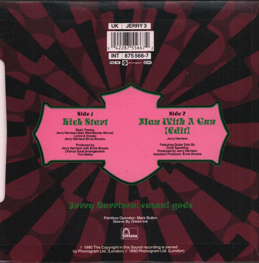 Jerry Harrison - Kickstart - 7 Inch