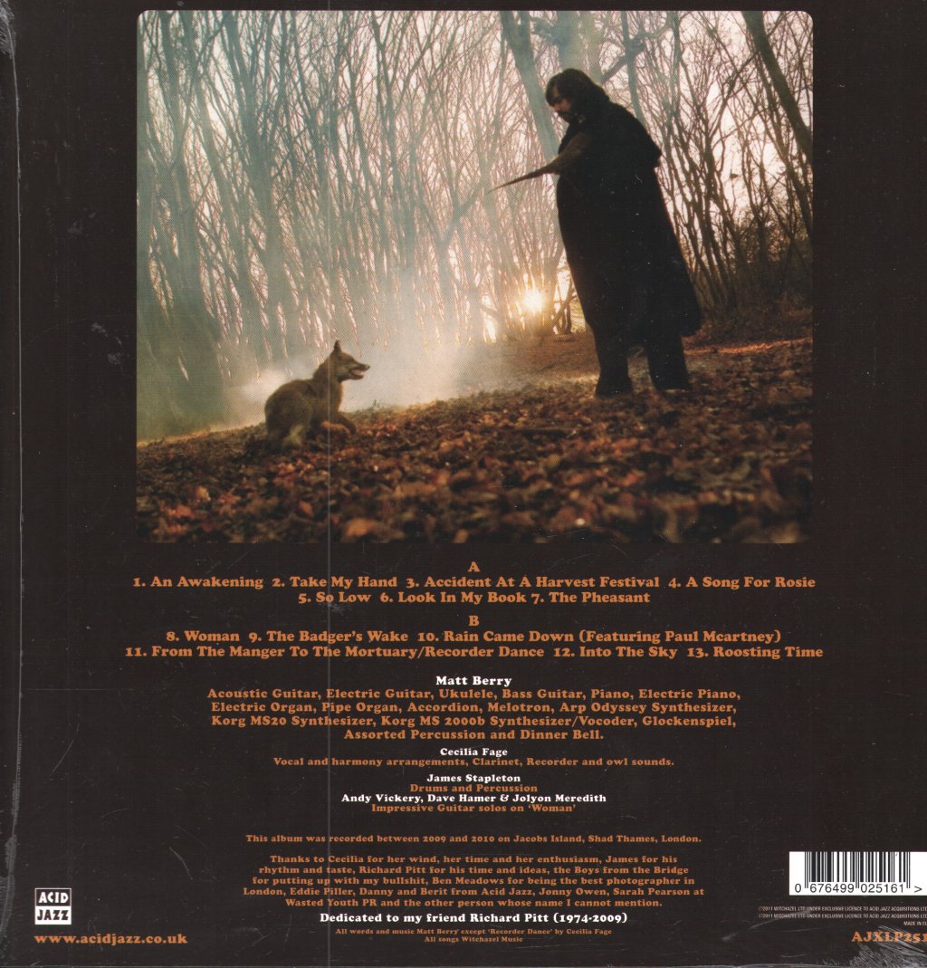 Matt Berry - Witchazel - Lp