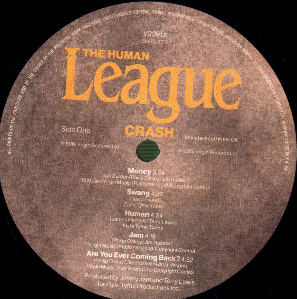 Human League - Crash - Lp