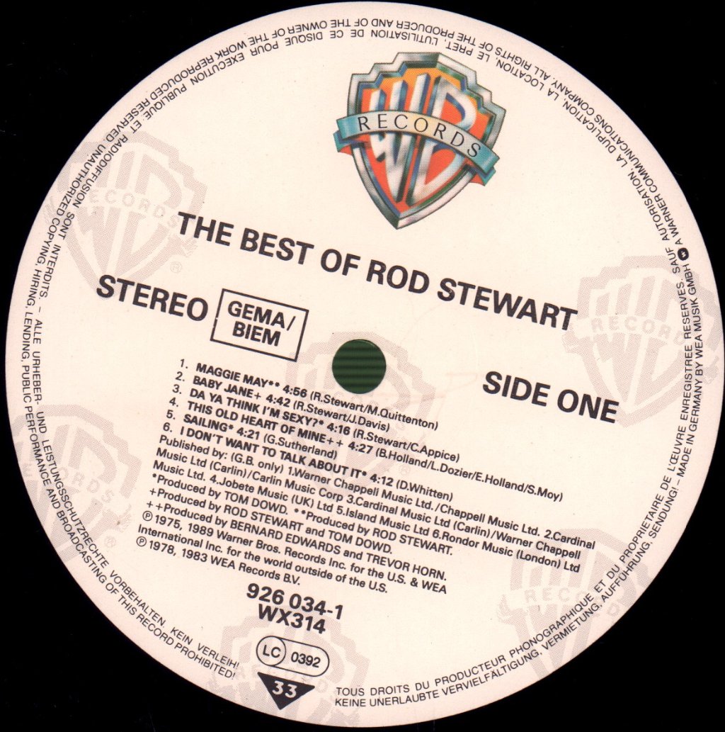 Rod Stewart - Best Of Rod Stewart - Lp
