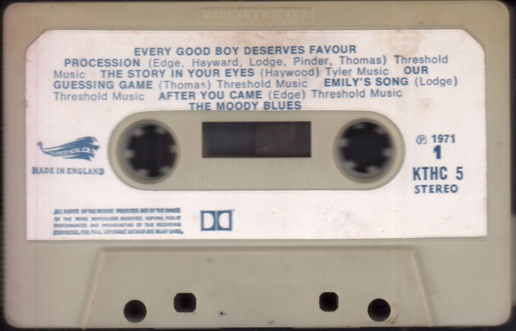 Moody Blues - Every Good Boy Deserves Favour - Cassette