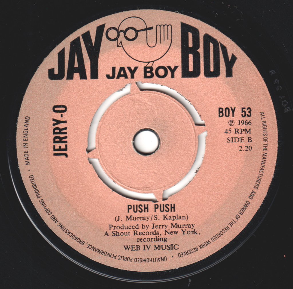 Jerry O - Funky Boo-Ga-Loo - 7 Inch