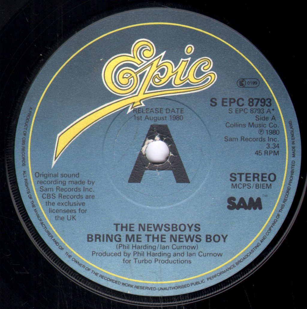 Newsboys (80'S Group) - Bring Me The News Boy - 7 Inch