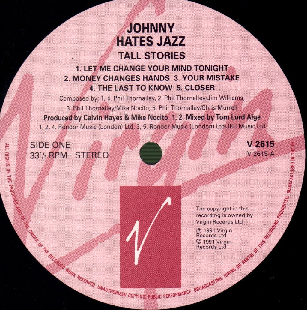 Johnny Hates Jazz - Tall Stories - Lp