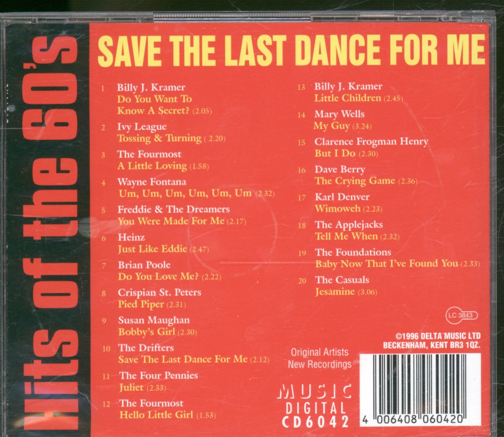 Various Artists - Hits Of The 60's - Cd