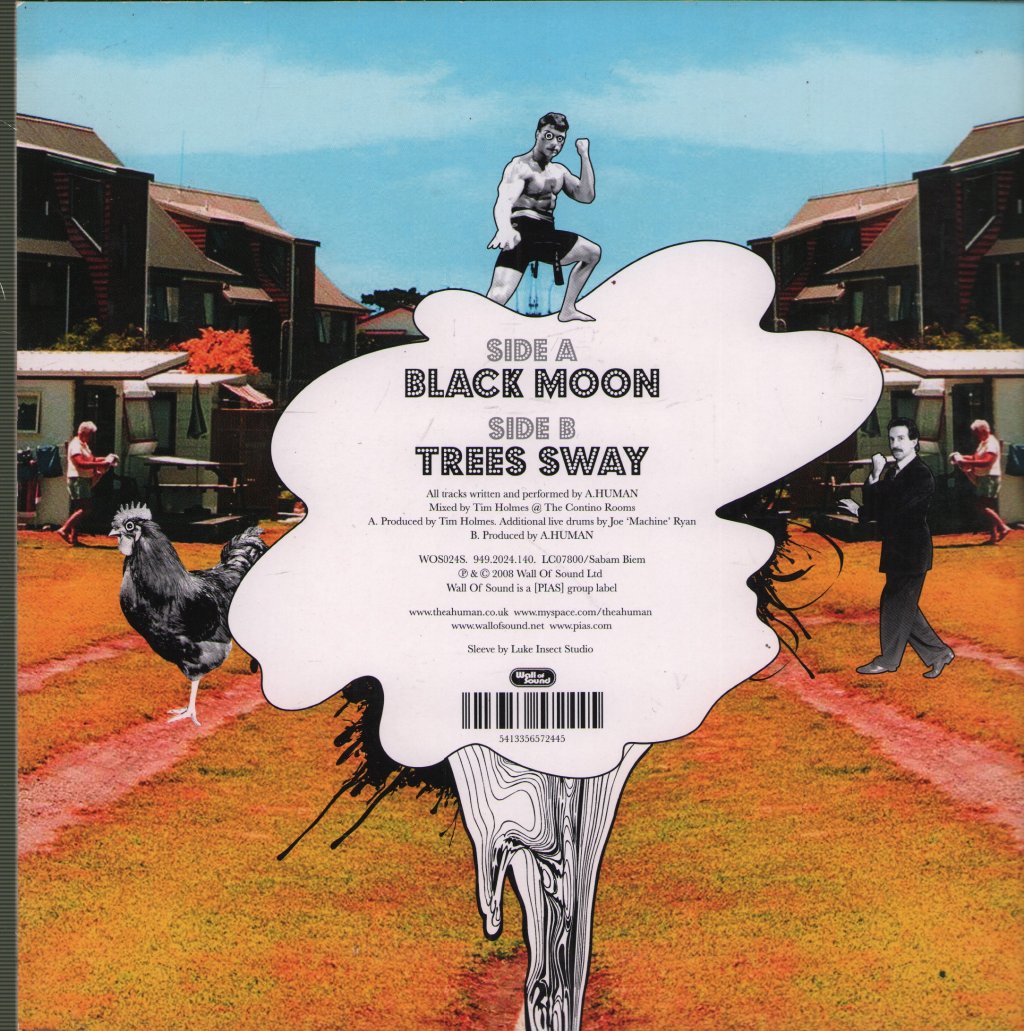 A Human - Black Moon - 7 Inch
