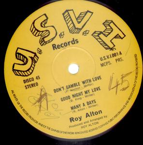 Roy Alton - Don't Gamble With Love - 12 Inch