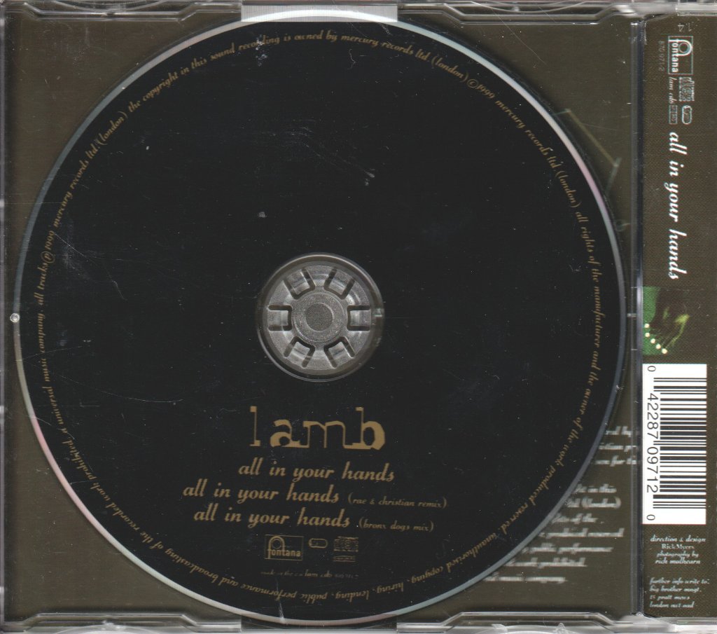 Lamb (90'S Group) - All In Your Hands - Cd