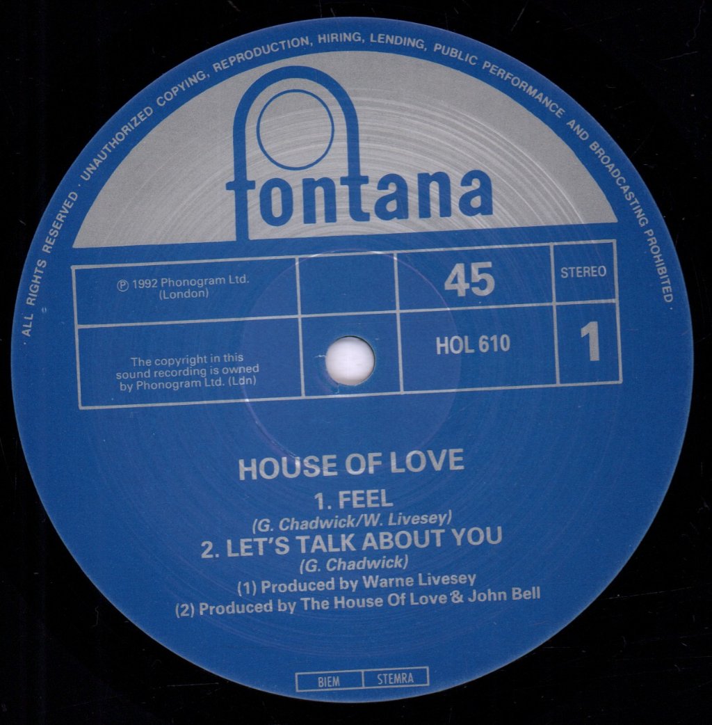 House Of Love - Feel - 10 Inch