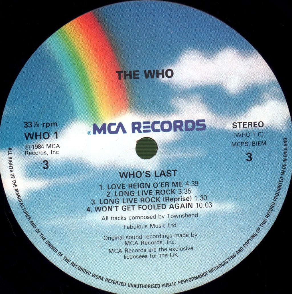 Who - Who's Last - Double Lp