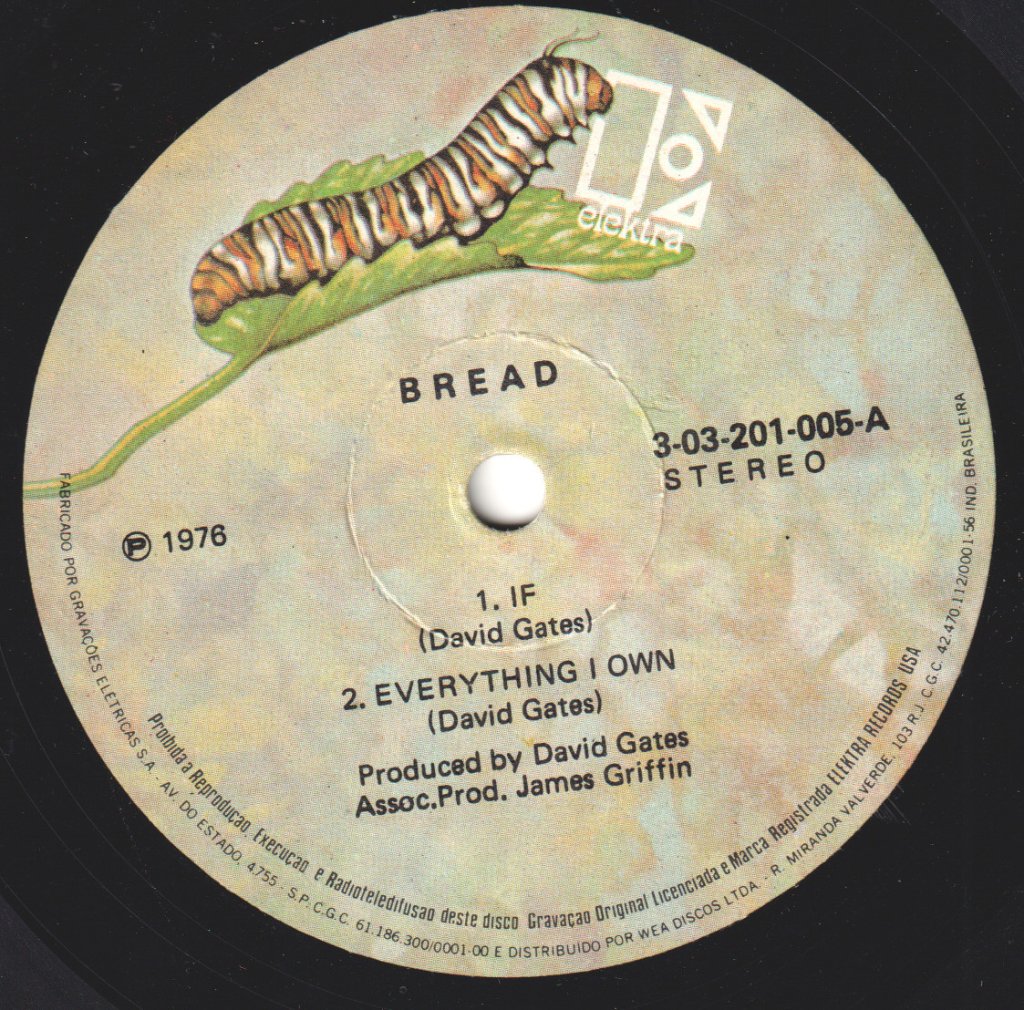 Bread - If / Everything I Own / Make It With You / The Guitar Man - 7 Inch