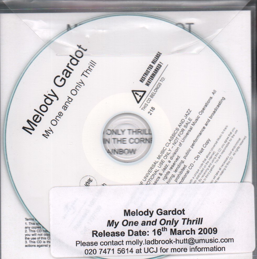 Melody Gardot - My One And Only Thrill - Cdr