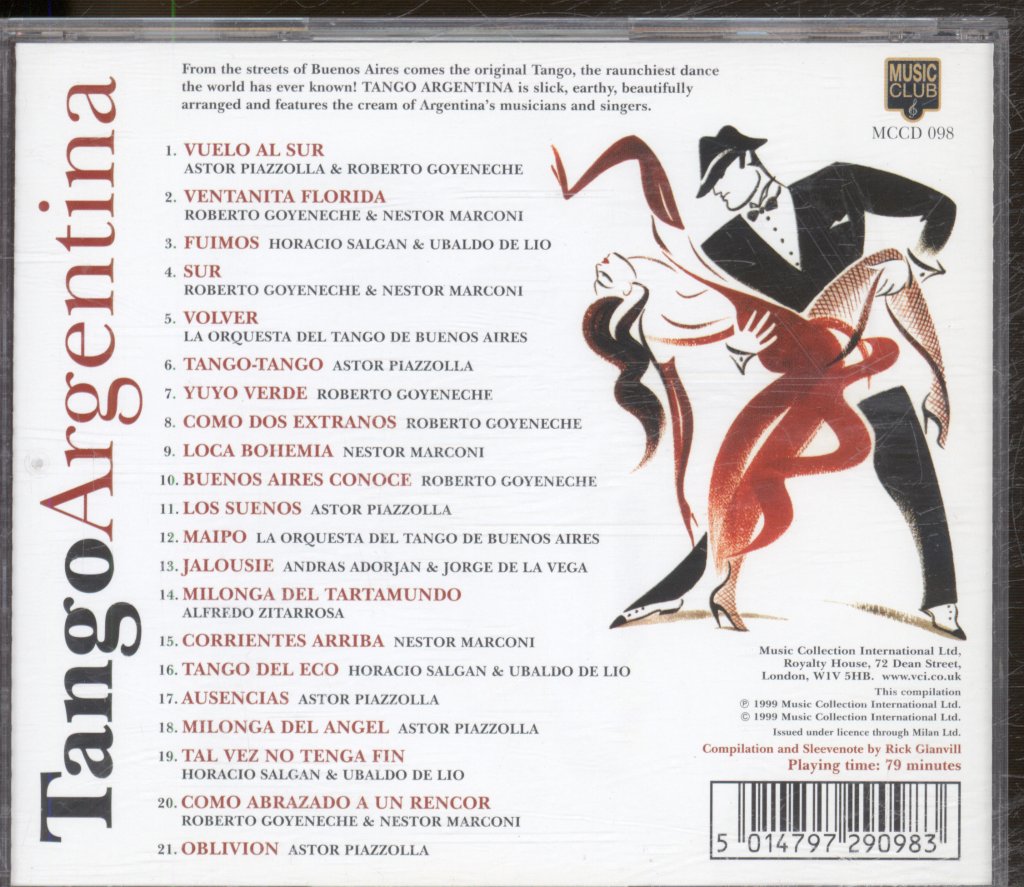 Various Artists - TangoArgentina - Cd