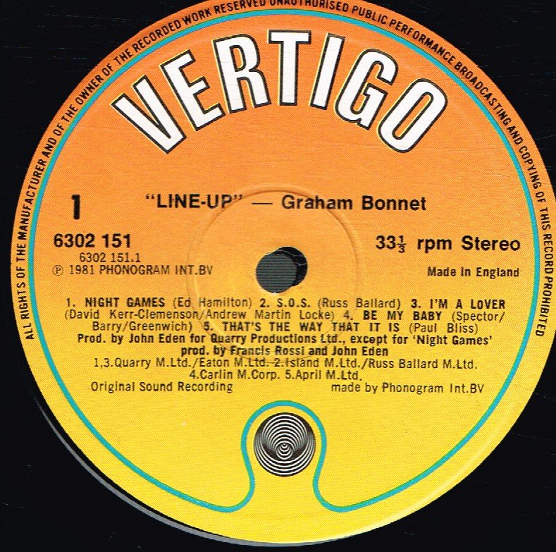 Graham Bonnet - Line-Up - Lp