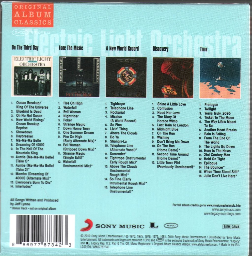 Electric Light Orchestra - Original Album Classics - Cd Set