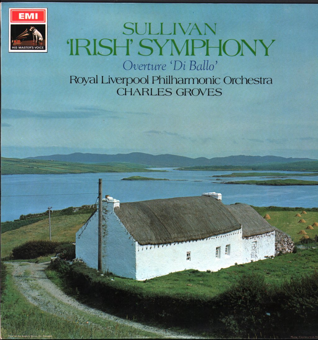 Charles Groves / Royal Liverpool Philharmonic Orchestra - Sullivan - Irish Symphony / Overture Di Ballo - Lp