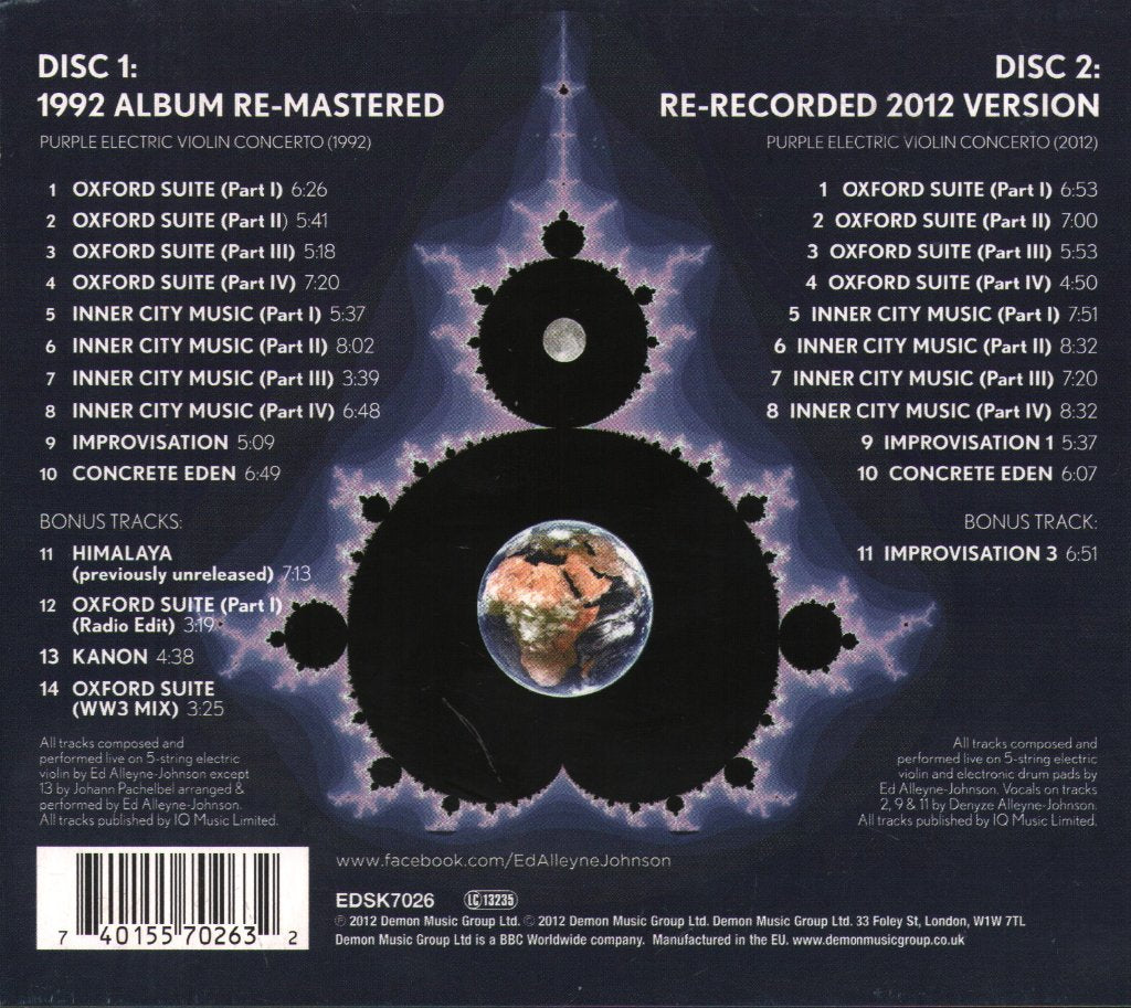 Ed Alleyne-Johnson - Purple Electric Violin Concerto (20th Anniversary Special Edition) - Double Cd