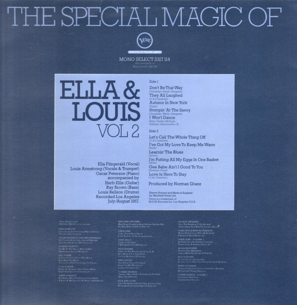 Ella Fitzgerald And Louis Armstrong - Special Magic Of Ella & Louis Vol 2 - Lp