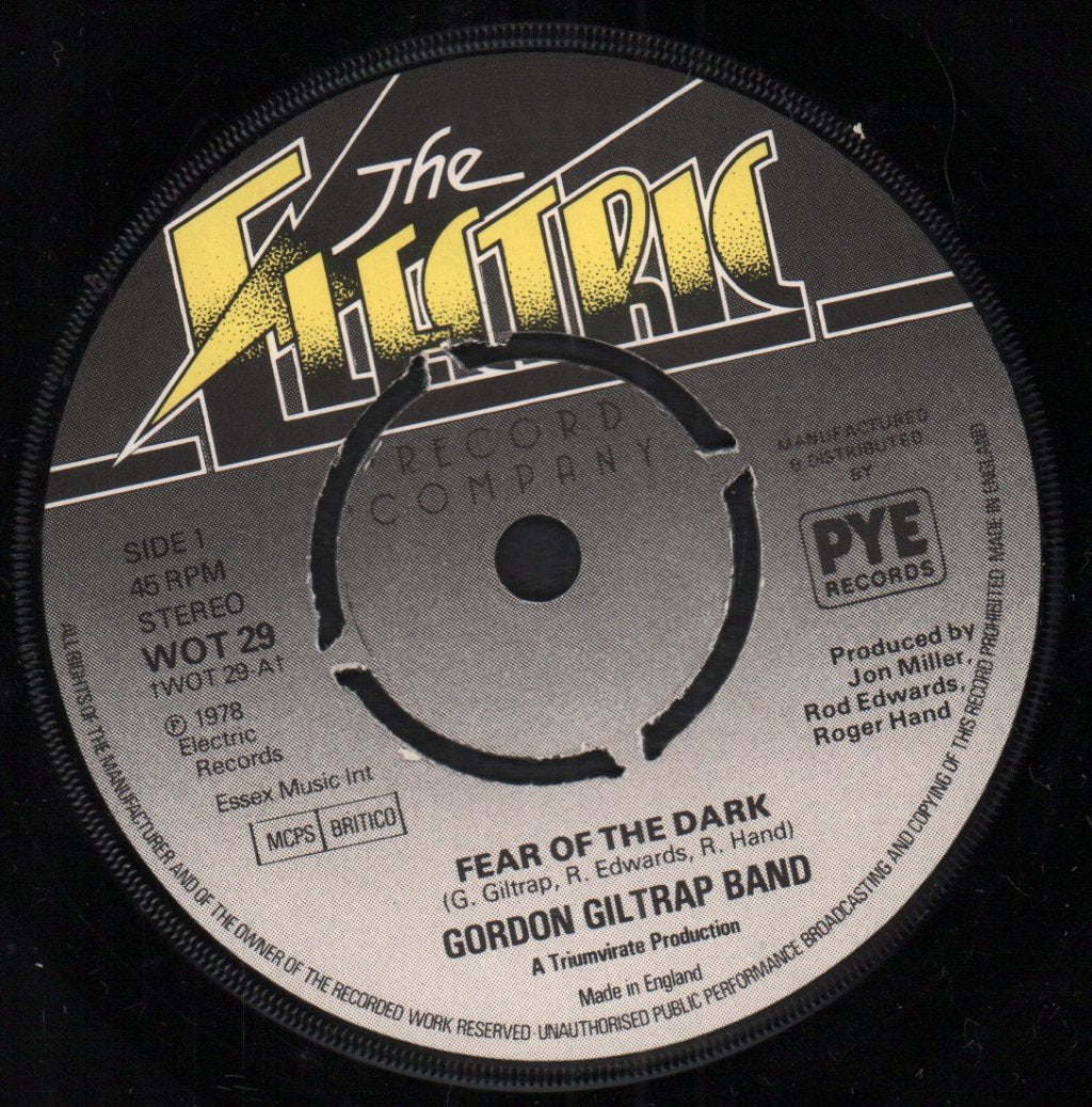 Gordon Giltrap - Fear Of The Dark - 7 Inch