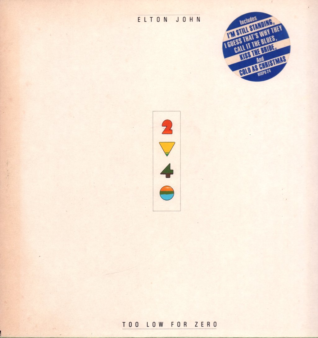 Elton John - Too Low For Zero - Lp