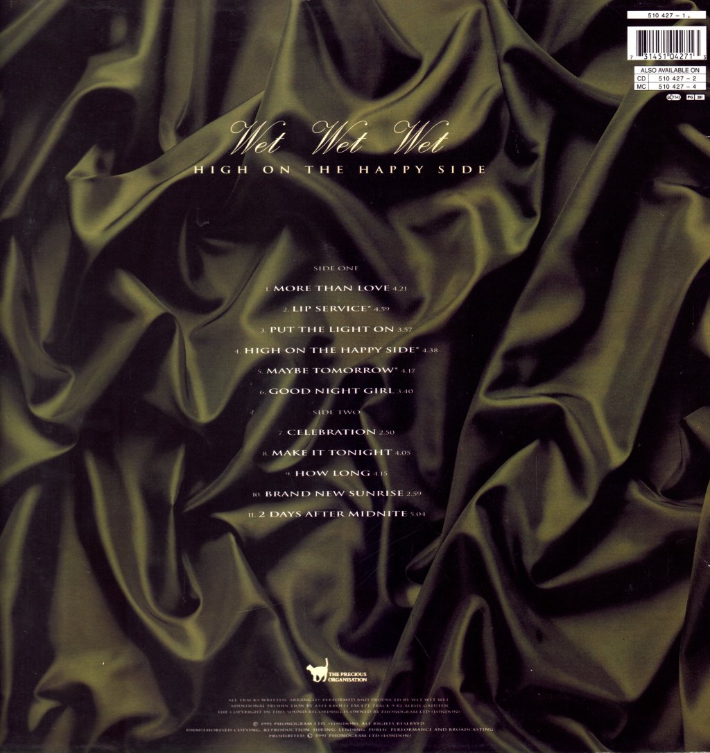 Wet Wet Wet - High On The Happy Side - Lp
