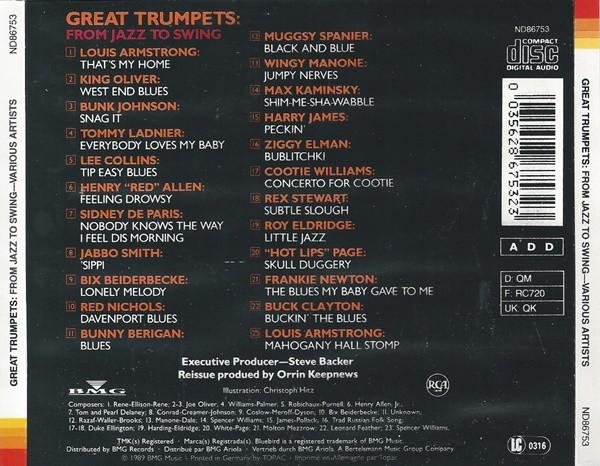 Various Artists - Great Trumpets - Classic Jazz To Swing - Cd