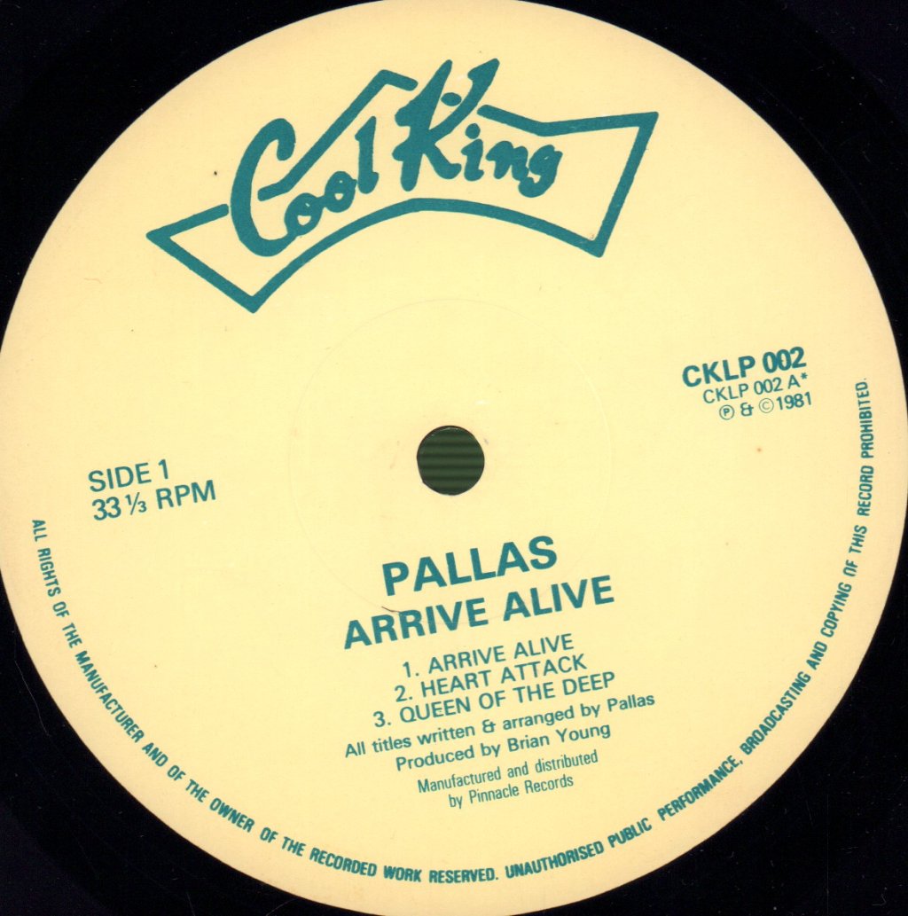 Pallas - Arrive Alive - Lp