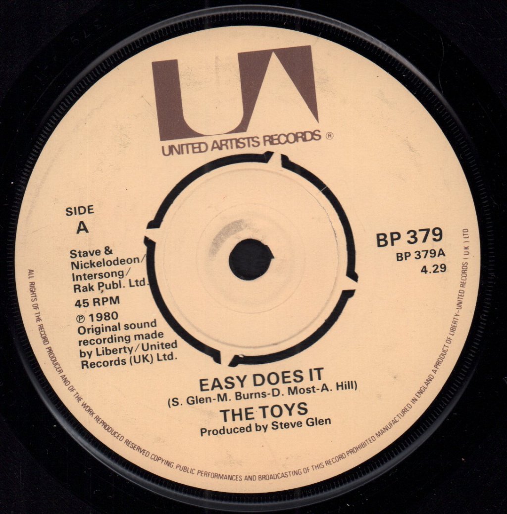 Toys (80'S New Wave Group) - Easy Does It - 7 Inch