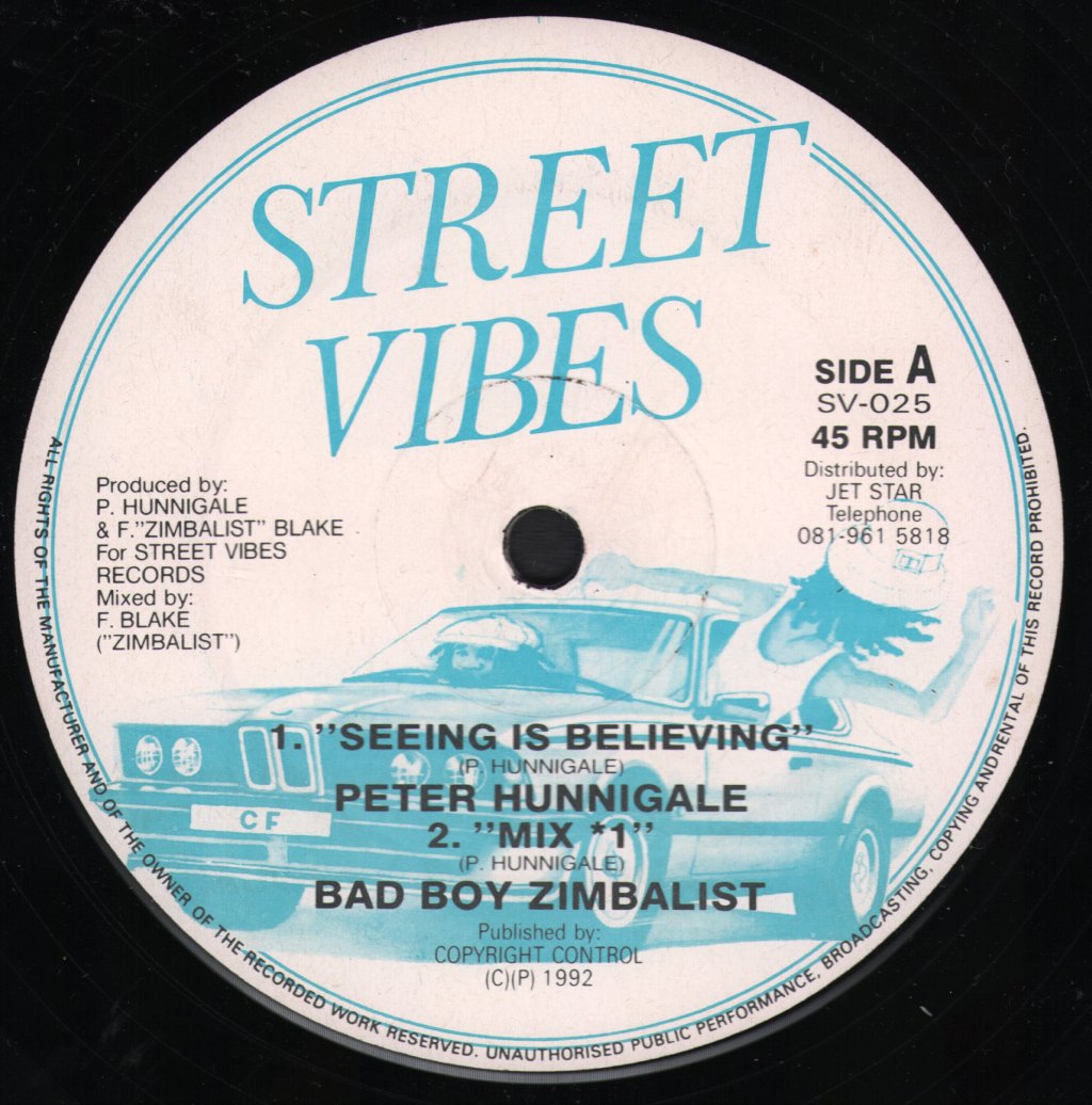 Peter Hunnigale - Seeing Is Believing - 12 Inch