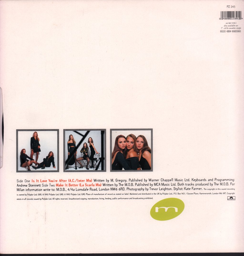 Milan - Is It Love You're After - 12 Inch