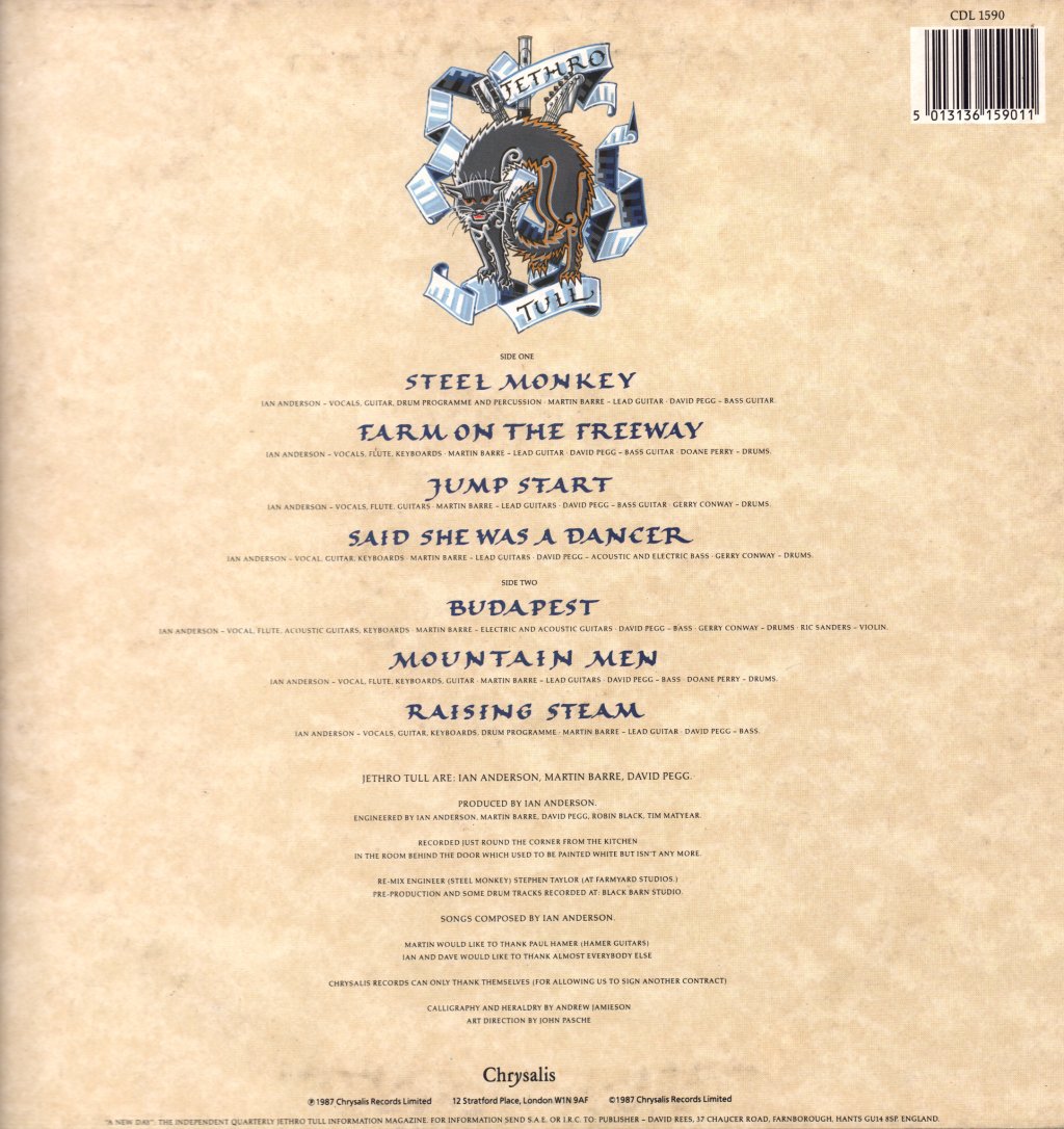 Jethro Tull - Crest Of A Knave - Lp