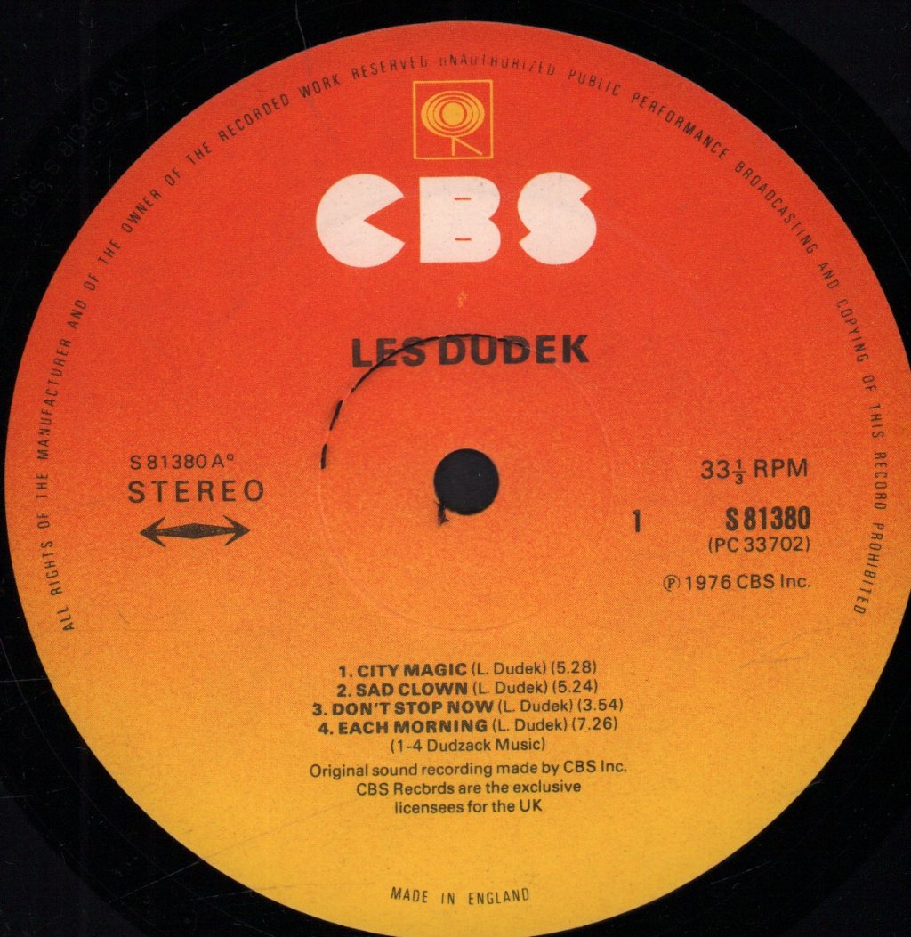 Les Dudek - Les Dudek - Lp