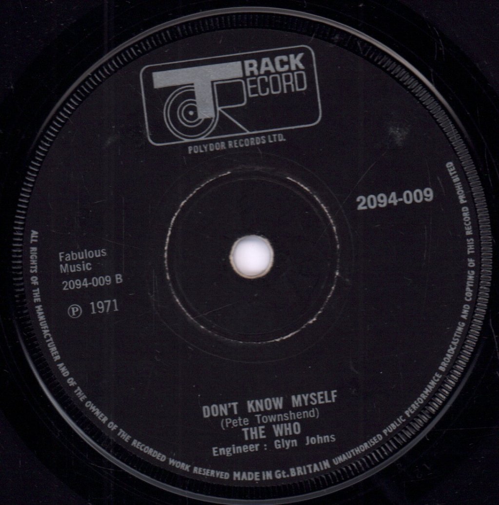 Who - Won't Get Fooled Again - 7 Inch