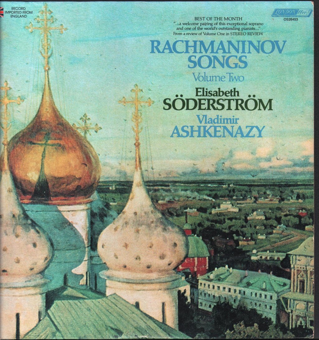Elisabeth Soderstrom / Vladimir Ashkenazy - Rachmaninov Songs Volume Two - Lp