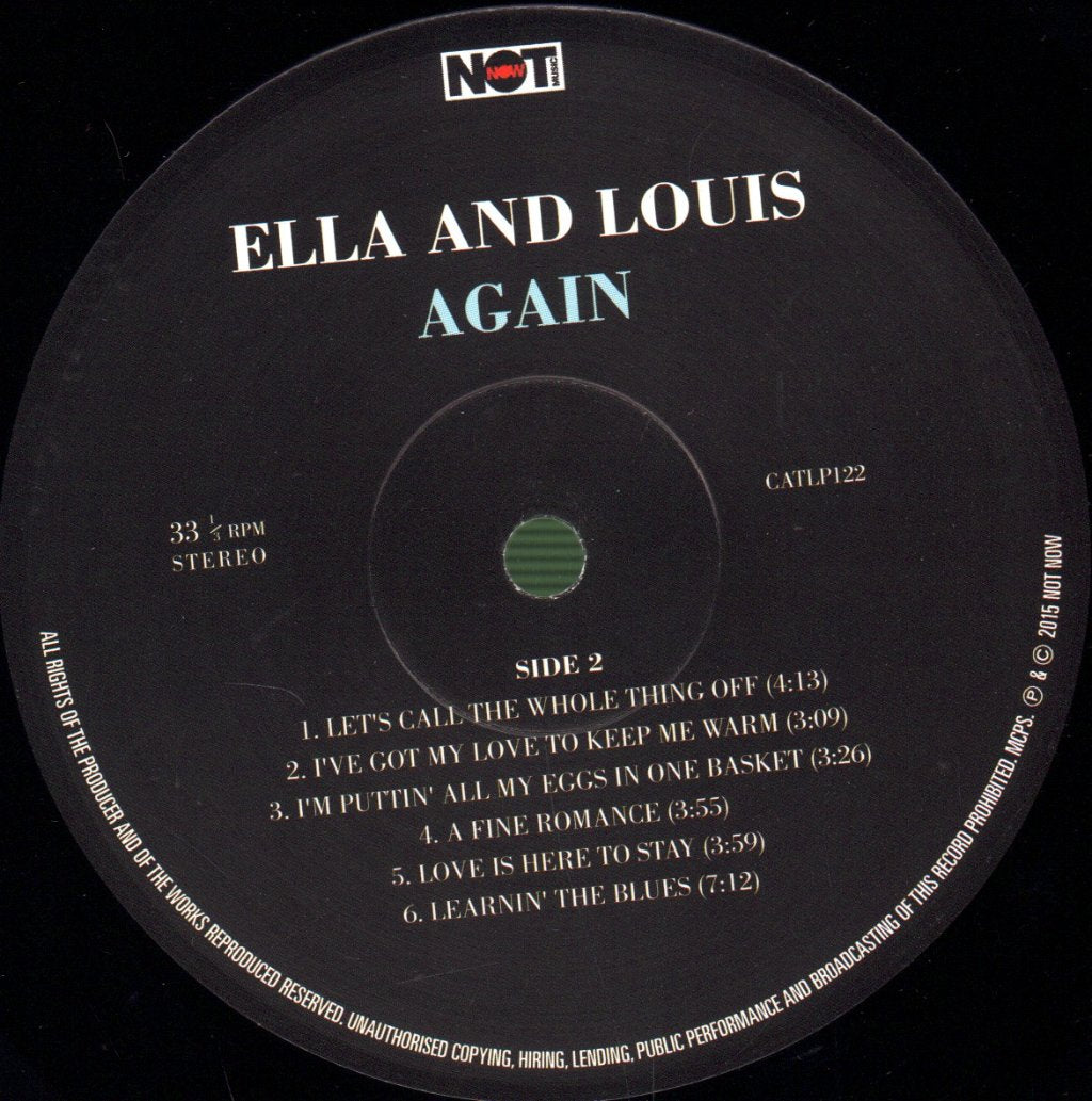 Ella Fitzgerald And Louis Armstrong - Ella And Louis Again - Lp