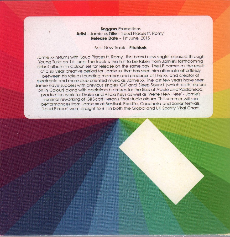 Jamie XX - Loud Places - Cdr